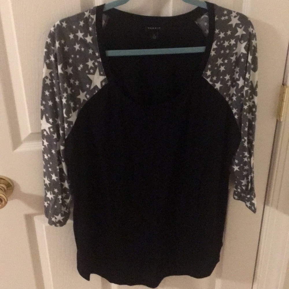 Star 3/4 raglan top